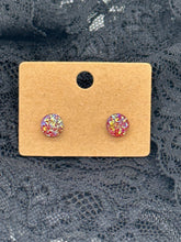 Load image into Gallery viewer, Druzy Resin stud earrings
