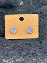 Load image into Gallery viewer, Druzy Resin stud earrings
