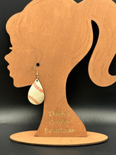 Load image into Gallery viewer, Baseball earrings
