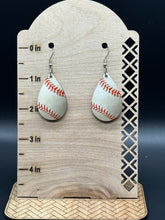 Load image into Gallery viewer, Baseball earrings
