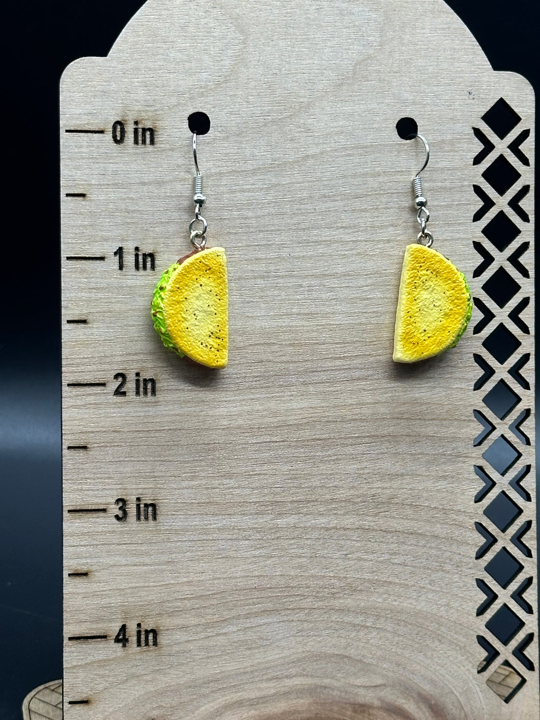 Taco rubber earrings