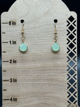 Load image into Gallery viewer, Aqua stone earrings
