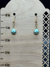 Load image into Gallery viewer, Aqua stone earrings
