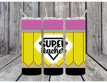 Load image into Gallery viewer, Super teacher tumblers
