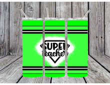 Load image into Gallery viewer, Super teacher tumblers
